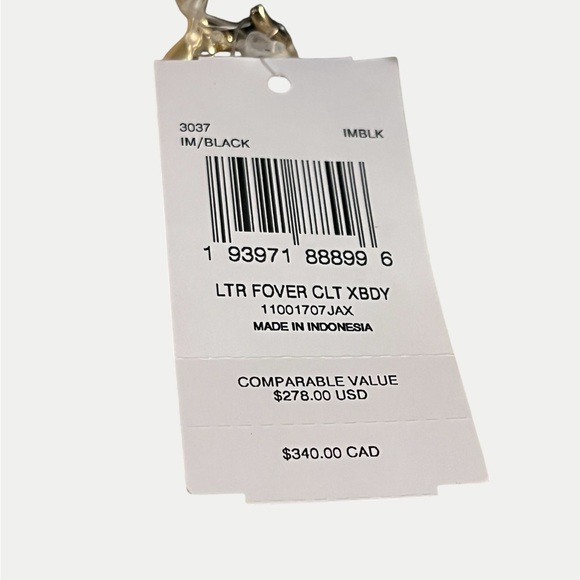 NWT Coach Black Foldover Crossbody Clutch - Picture 10 of 10